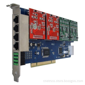 100% +CE+FCC 12 Port Fxs/Fxo Analog Asterisk PCI Card 1200p (compatiable to Linux)
